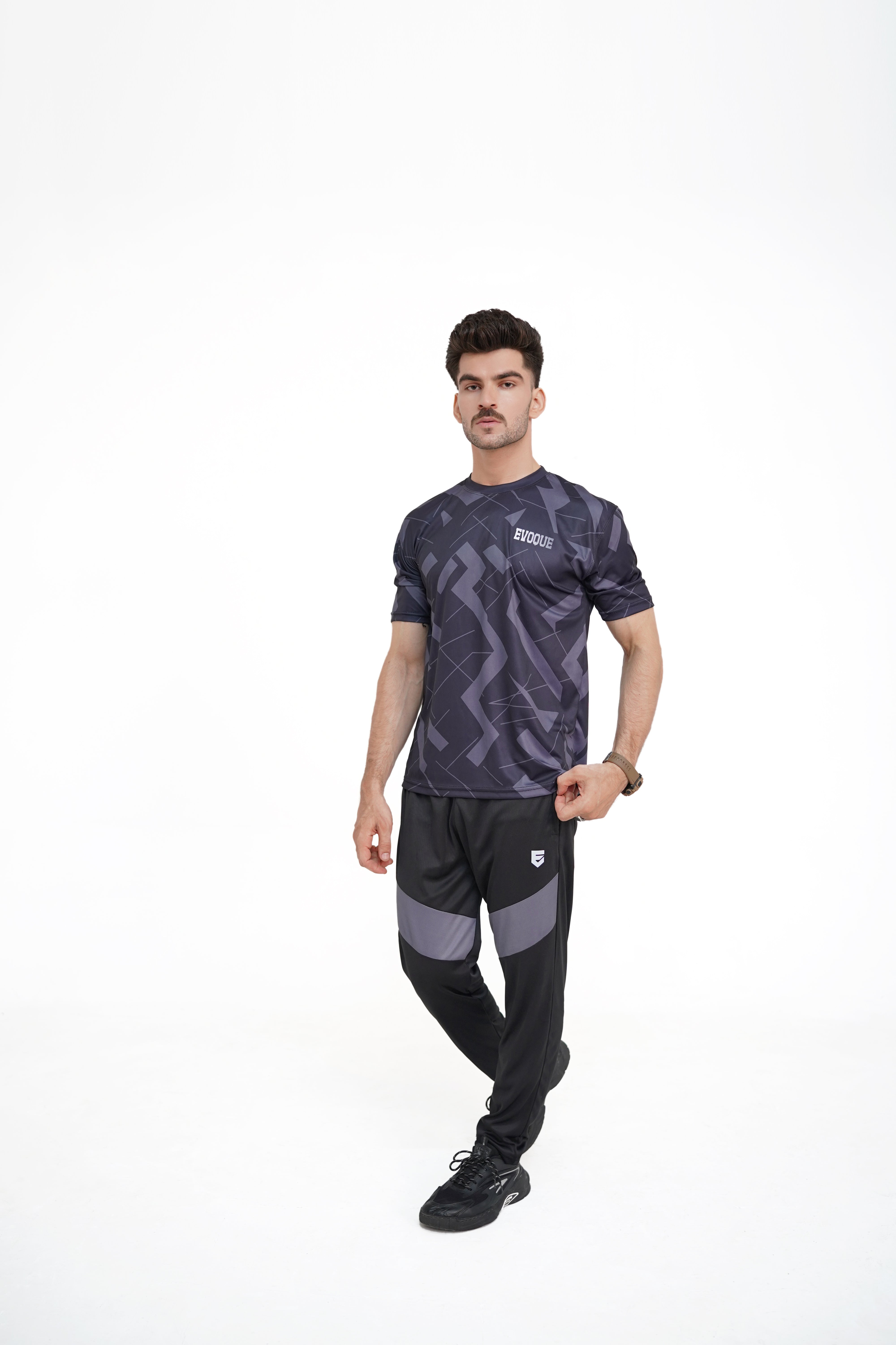 EVOQUE Geometric Dry-Fit | Tracksuit