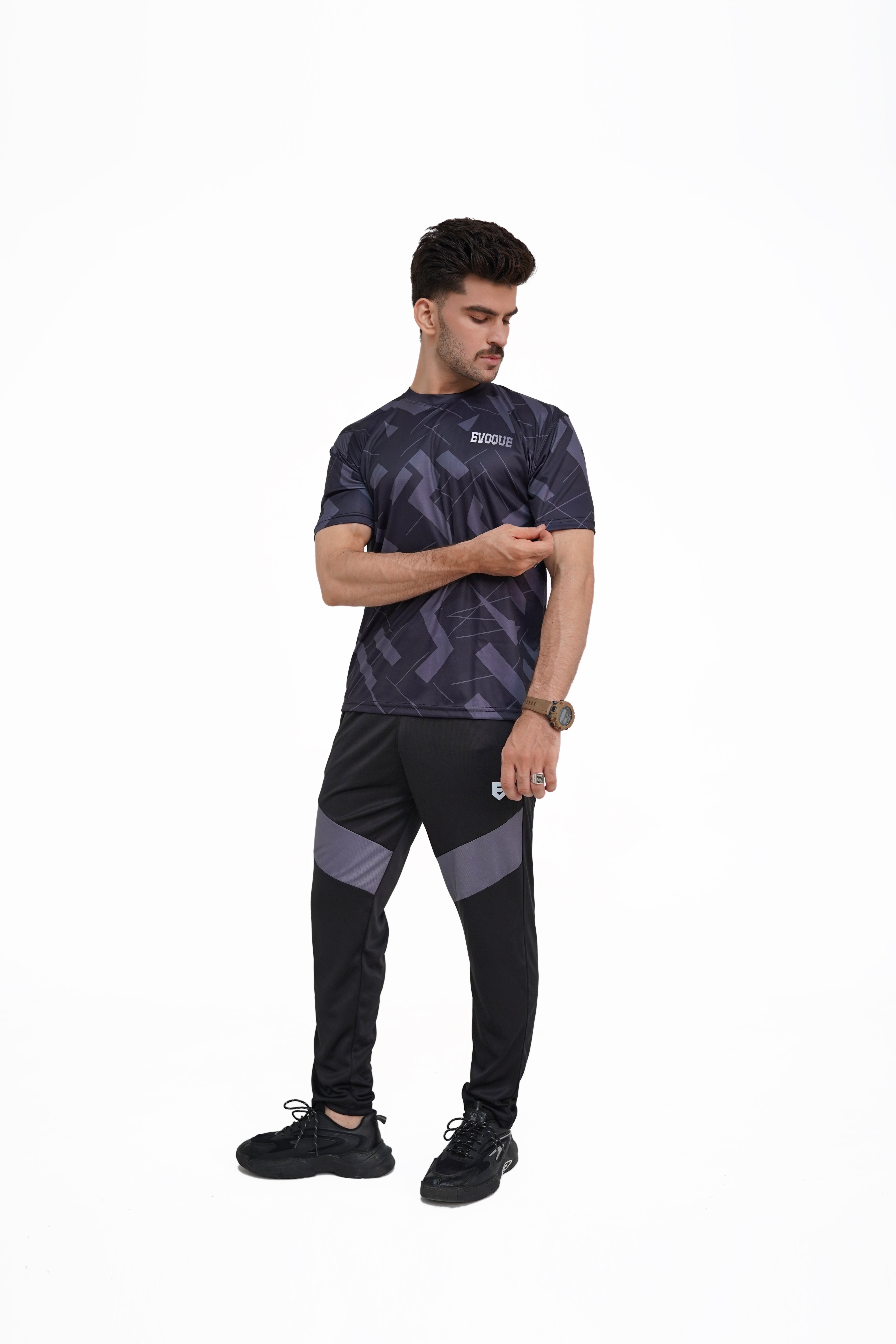 EVOQUE Geometric Dry-Fit | Tracksuit